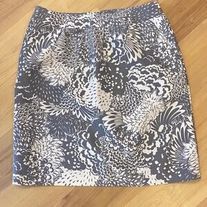 Halogen Lined Pencil Skirt Sz 8 Silk & Cotton Blend 1854